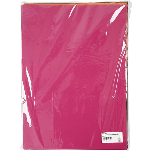 Mossgummi Foam - 30x42 cm - 30-pack - Mixade Färger