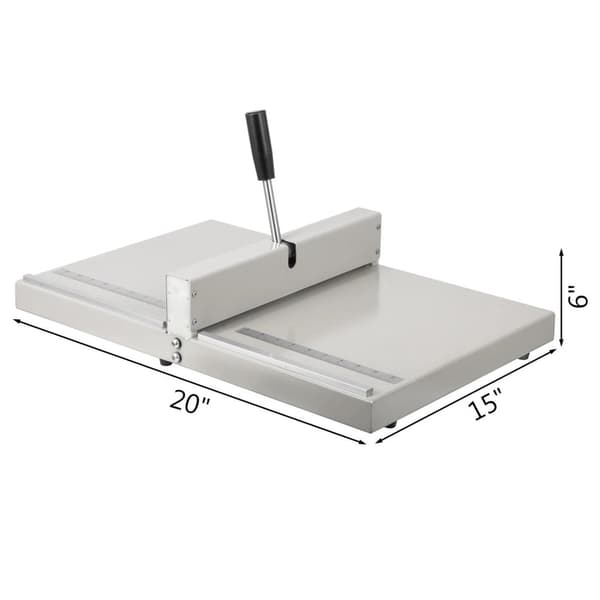350mm 450g manuell pappersveckmaskin med högprecisionsskala, arbetsbesparande handtag och 2 flyttbara backspärrar, hållbar, bred applikation