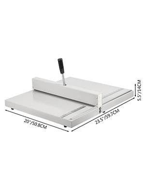 480mm 450g manuell pappersveckmaskin med högprecisionsskala, arbetsbesparande handtag och 2 flyttbara backspärrar, hållbar, bred applikation