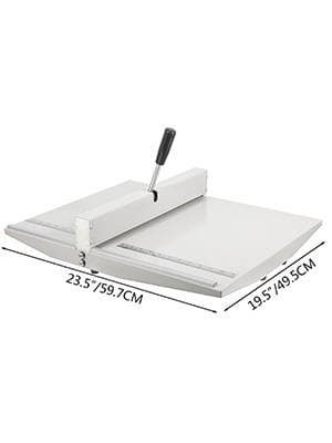 460mm 450g manuell pappersveckmaskin med högprecisionsskala, arbetsbesparande handtag och 2 flyttbara backspärrar, hållbar, bred applikation