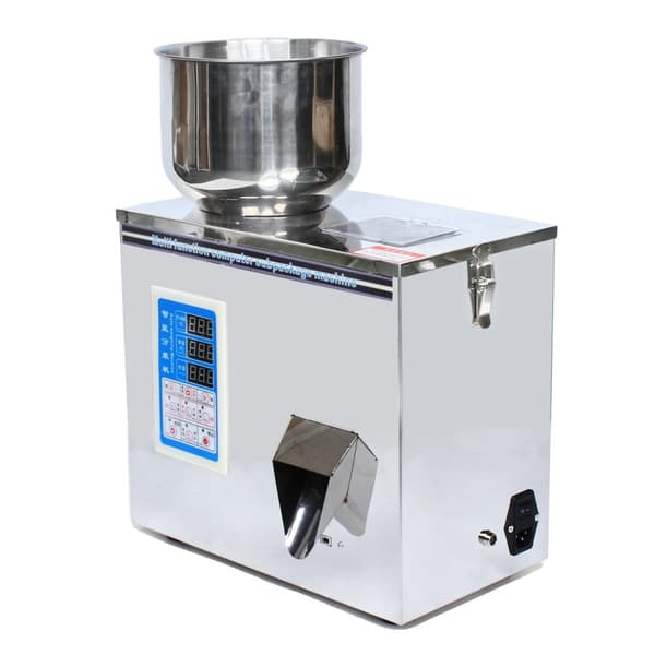 Automatisk liten granulatfyllningsmaskin, LCD digital display, högkvalitativt rostfritt stål,packmaskin
