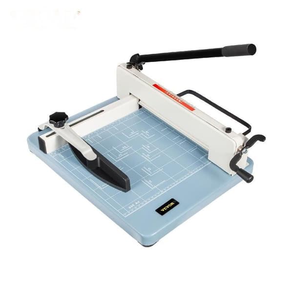 for Home/Office/CraftsPaperileikkuri - Kotitalouksille/Toimistolle/Käsitöille - Tehokas Guillotine-leikkuri, terävä terä & säädettävä kiinnike - Max.