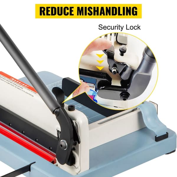 for Home/Office/CraftsPaperileikkuri - Kotitalouksille/Toimistolle/Käsitöille - Tehokas Guillotine-leikkuri, terävä terä & säädettävä kiinnike - Max.