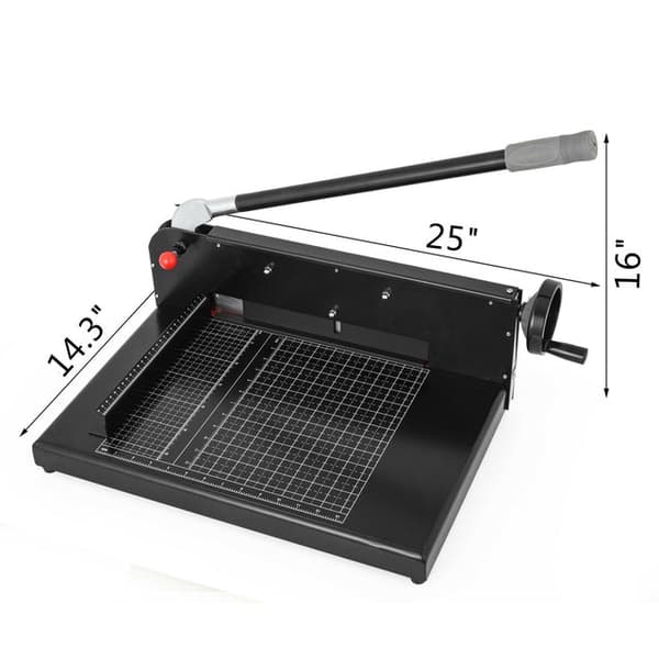 for Home/Office/CraftsPaperileikkuri - Kotitalouksille/Toimistolle/Käsitöille - Tehokas Guillotine-leikkuri, terävä terä & säädettävä kiinnike - Max.