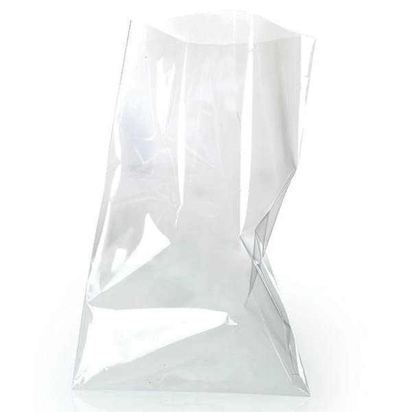 Platta genomskinliga påsar - 14 x 23 cm - 10 påsar Transparenta påsar utan kil: Antal: 10 påsar Mått: 14 x 23