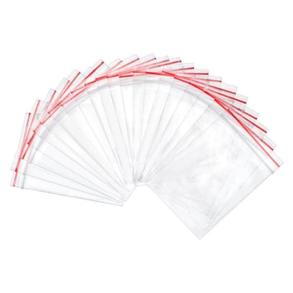 Skyddspåse - Pandahall plastpåse - X-OPP01 - Lot om 200 Transparenta plastpåsar med blixtlås Liten påse 6,5x4cm