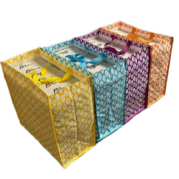 Shopping bags for shopping cart 4-pack