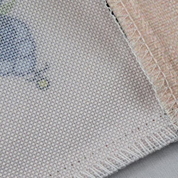 Kashubisk folketaske solsikker imprægneret beige
