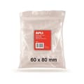 Miniatyrbild 1 av 2: Återförslutbara plastpåsar - APLI - 60 x 80 mm - PE 50µ - Pack med 100 - Hygieniska