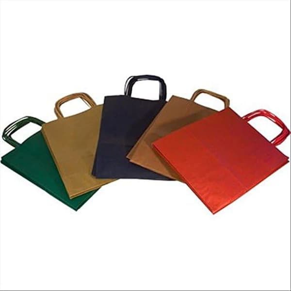 Set med färgade kartongpåsar - REX SADOCH SDF22-DAR - 22x10x27cm - med handtag