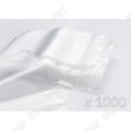 Miniatyrbild 1 av 4: TD® Set med (10 x 100) 1000 genomskinliga plastpåsar med blixtlås -40 x 60 mm - 50 µ - Set med 1000 Multi-Use Lämplig för mat