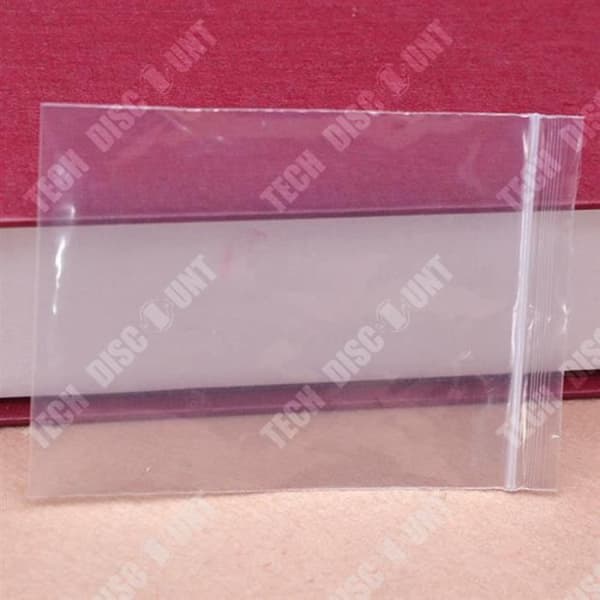 TD®-paket med 100 Zip Lock-plastpåsar 80x120 mm Standard 50µ Återvinningsbar Miljövänlig mat Säker Enkel användning