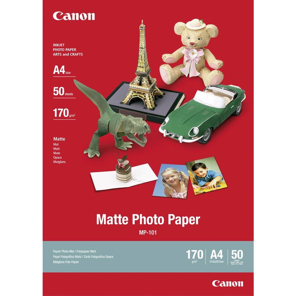 Canon Matte Photo Paper MP-101 7981A005 Fotopapper DIN A4 50 ark Matt