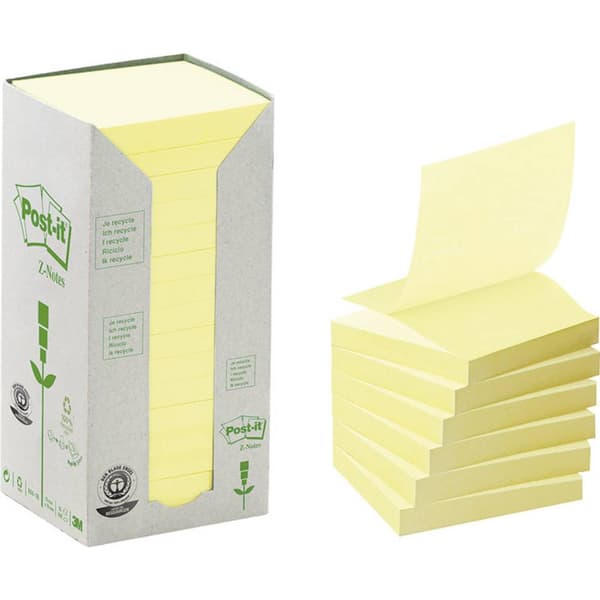 Post-it Notislapp, häftande 7100172251 76 mm x 76 mm Gul 1600 ark