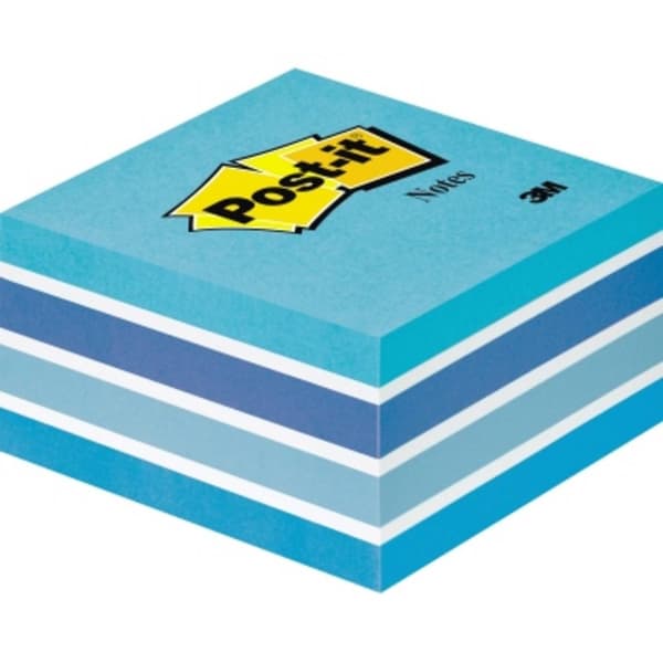 Post-it Häftnotisblock 2028B 76 mm x 45 mm Pastellblå 450 ark