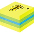Miniatyrbild 1 av 3: Post-it Häftnotisblock 2051-L 51 mm x 40 mm Blå, Limegrön, Citrongul 400 ark