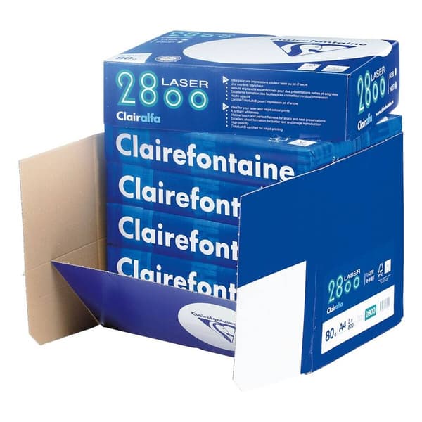 Clairefontaine Laser 2800C Skrivarpapper universal DIN A4 80 G/m² 500 ark Vit