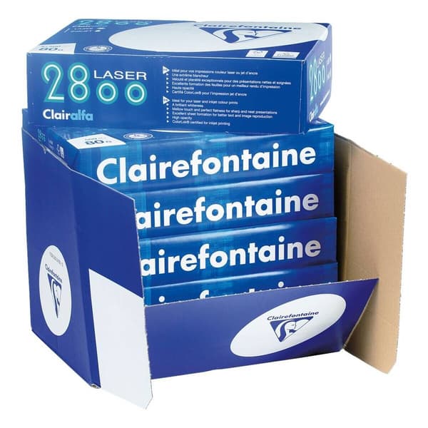 Clairefontaine Laser 2800C Skrivarpapper universal DIN A4 80 G/m² 500 ark Vit