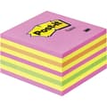 Miniatyrbild 1 av 2: Post-it Häftnotisblock 2028NP 76 mm x 45 mm Neonrosa, Neongrön, Rosa, Gul 450 ark