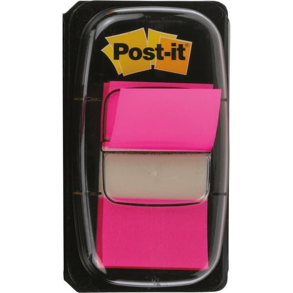 Post-it® index I680-21 25,4 x 43,2 mm rosa, innehåller 50