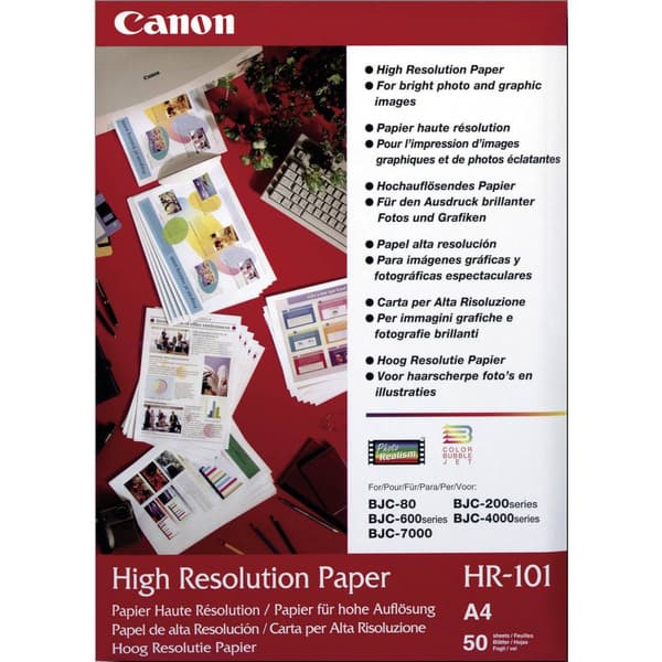 Canon High Resolution Paper HR-101N 1033A002 Fotopapper DIN A4 106 G/m² 50 ark Matt