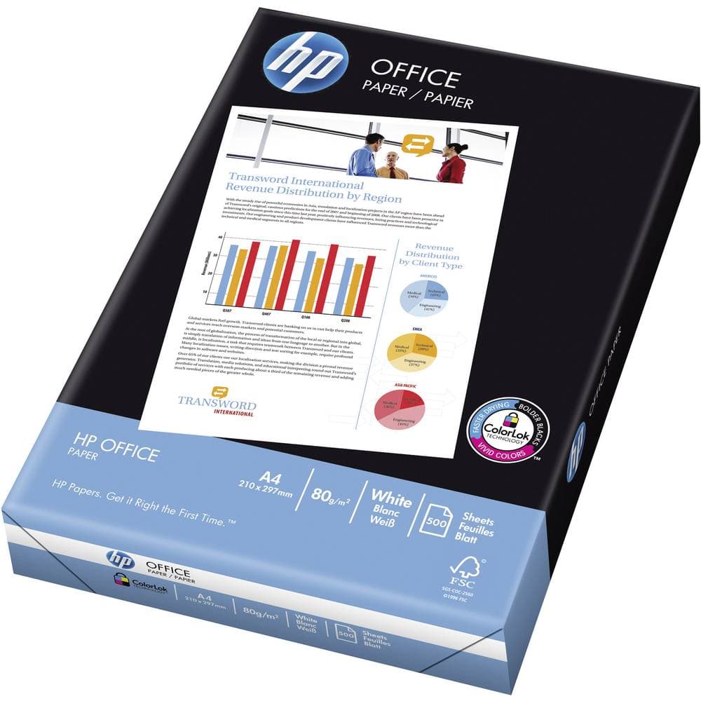 HP Office Paper CHP110 Skrivarpapper universal DIN A4 80 G/m² 500 ark Vit