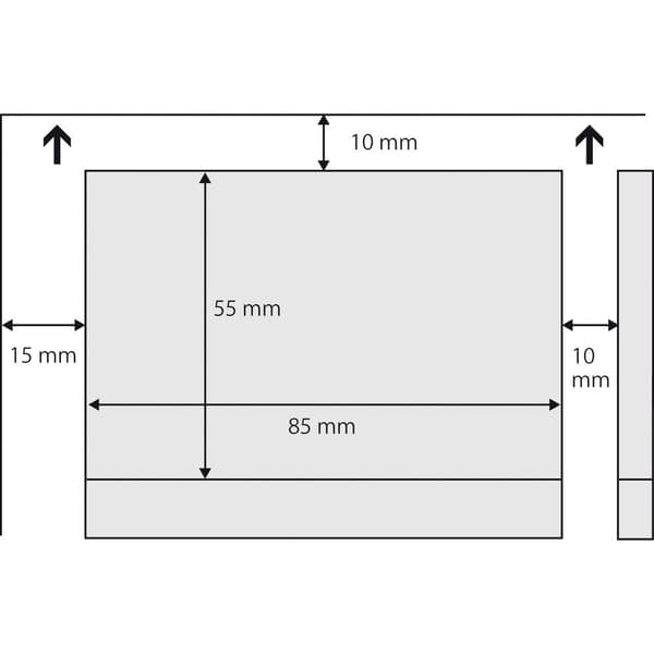 Sigel DP839 Utskrivbara visitkort, mikroperforerade 85 x 55 mm Blankvit 150 st Pappersformat: DIN A4