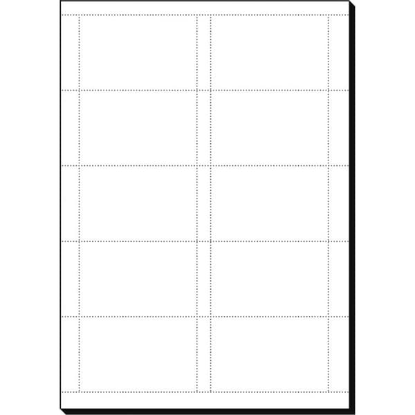 Sigel DP839 Utskrivbara visitkort, mikroperforerade 85 x 55 mm Blankvit 150 st Pappersformat: DIN A4