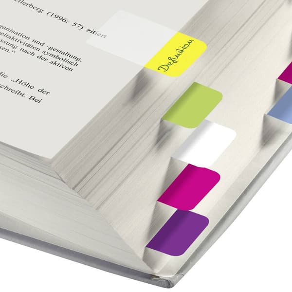 Sigel Häftmarker HN203 Grön, Gul, Rosa, Blå, Violett, Vit