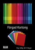 Miniatyrbild 1 av 3: Kartong A4 220g 9 färger