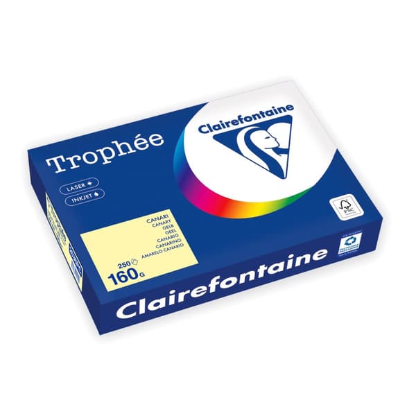 Kop.ppr TROPHEÉ A4 160g oh ljusgul 250/F