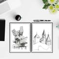 Miniatyrbild 2 av 4: Dreiklang be smart 4260029482058 Omskrivbar anteckningsbok med planering linjerat , Punktlinje (punktrutor) Antal ark: