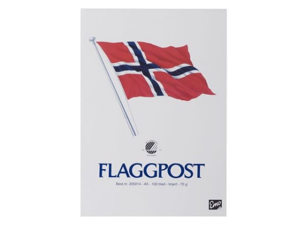 Flaggpost Emo A5 70G 100 Blad Linjer (5 stk) (1 stk.)