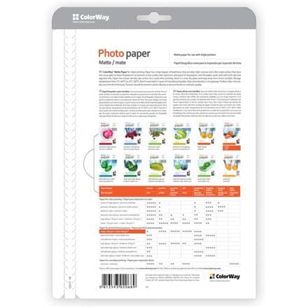 ColorWay | 190 g/m² | A4 | Mat fotopapir