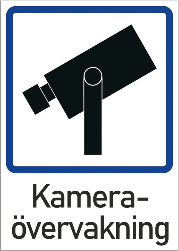 5x Dekal Kameraövervakning