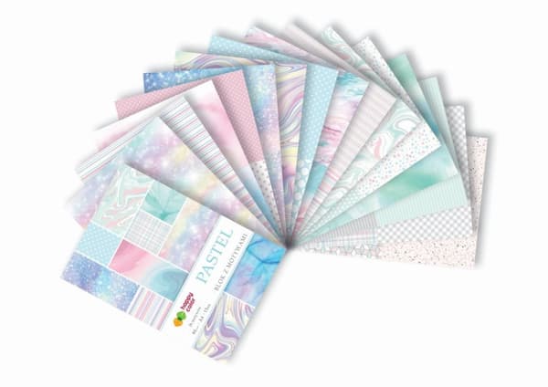 Blok med motiver A4 80g 15 ark Happy Color Pastel