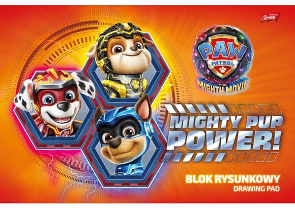 Tegneblok hvid A4 20 ark Paw Patrol Majewski