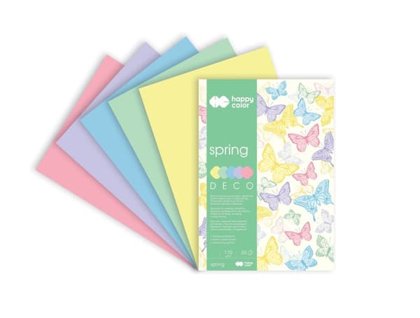 DECO Spring Color Block A5 20 Ark Happy Color