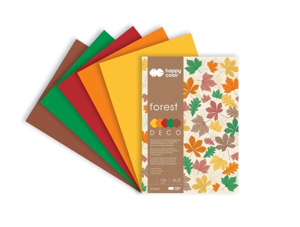 DECO Forest A4 20 ark Happy Color farveblok