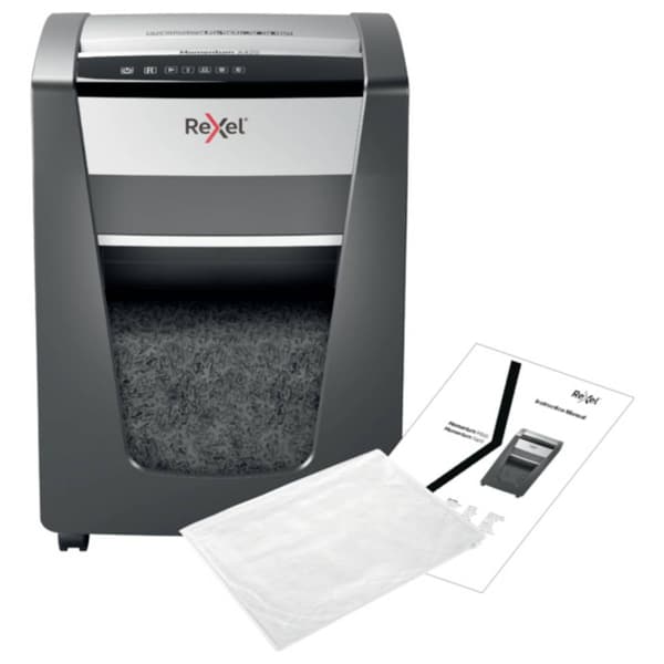 Rexel Momentum X420 Dokumentförstörare Partikelsnitt 4 x 40 mm 30 l Antal sidor (max.): 20 Säkerhetsklass 4 Strimlar oc