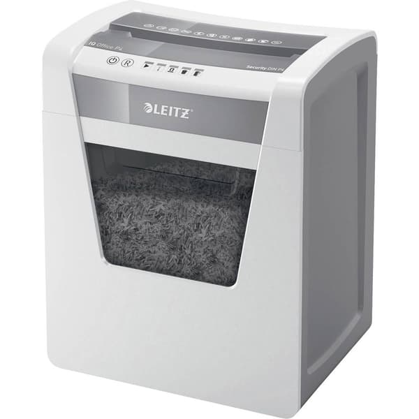 Leitz IQ Home Office P4 Dokumentförstörare 5 ark Partikelsnitt 4 x 40 mm P-4 23 l Strimlar också Häftklamrar, Gem