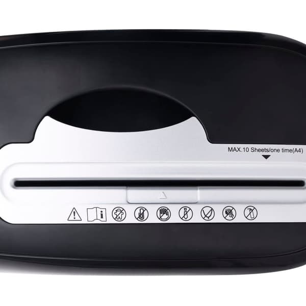vidaXL Makuleringsmaskin 10 ark mikrosnitt svart