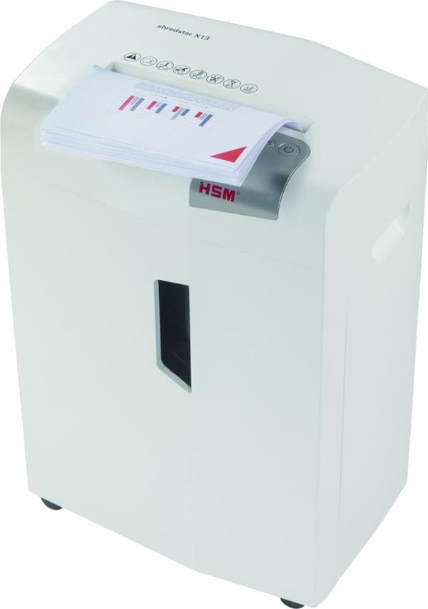HSM shredstar X13 dokumentförstörare, 4 x 37 mm + separat CD-skärmekanism