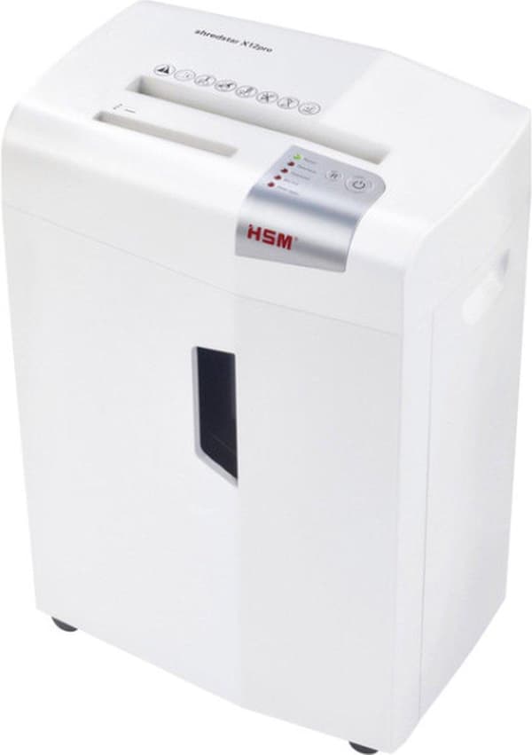 HSM shredstar X12pro -asiakirjasilppuri, 2 x 15 mm + erillinen CD-leikkuri