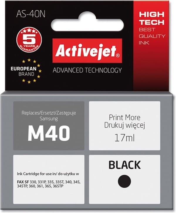 Silppuri Activejet ASH-0601S, P-1, 10 l, 7,2 mm silppuaa, musta.