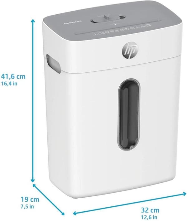 HP ONESHRED 8CC 15L paperisilppuri Mikrosilppuri