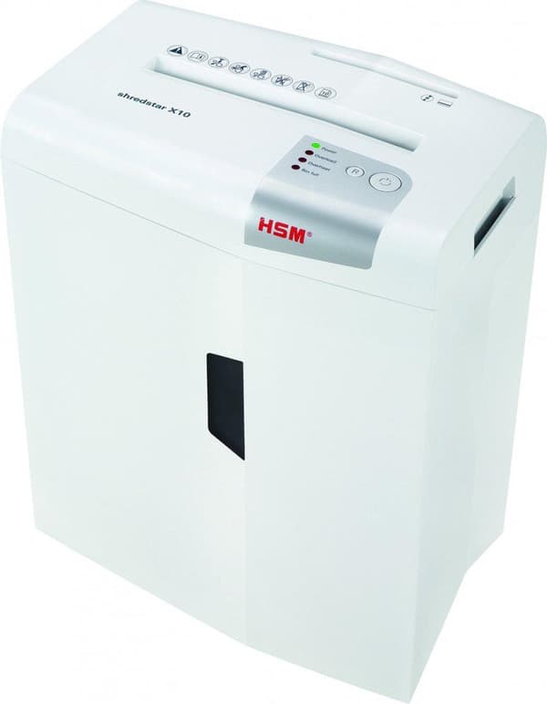 HSM shredstar X10 -asiakirjasilppuri, 4,5 x 30 mm + erillinen CD-leikkuri