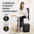 Miniatyrbillede 4 af 7: Fellowes Powershred LX41 papirmakulator Partikelskåret makulering Sort