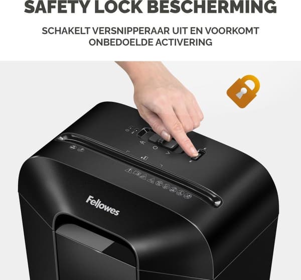 Fellowes Powershred LX41 papirmakulator Partikelskåret makulering Sort