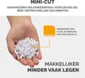 Miniatyrbillede 2 af 7: Fellowes Powershred LX41 papirmakulator Partikelskåret makulering Sort